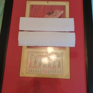 Marilyn monroe calendar picture framed and matted circa 1955